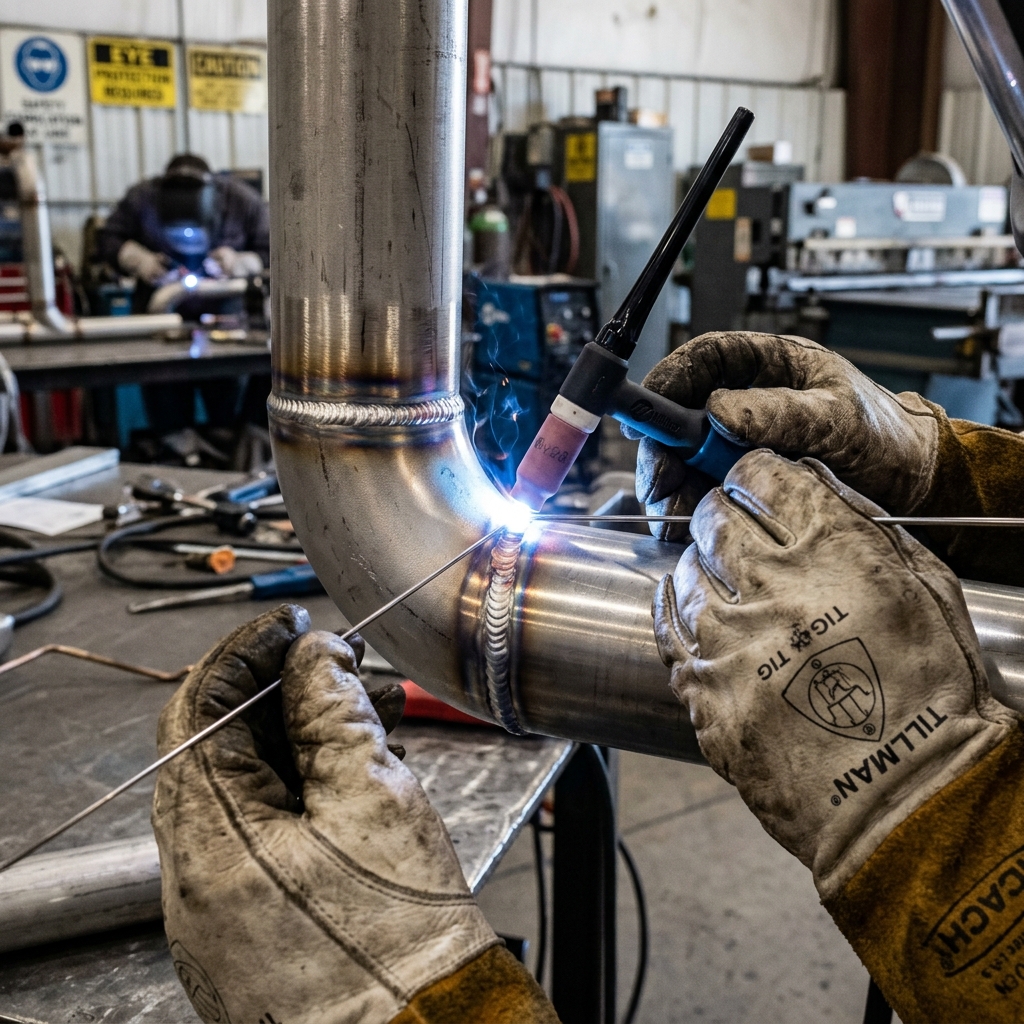 NTD-IBR qualified welder executing TIG weld