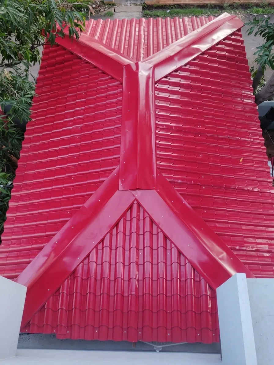 Architectural Metal Tile Roof Structure